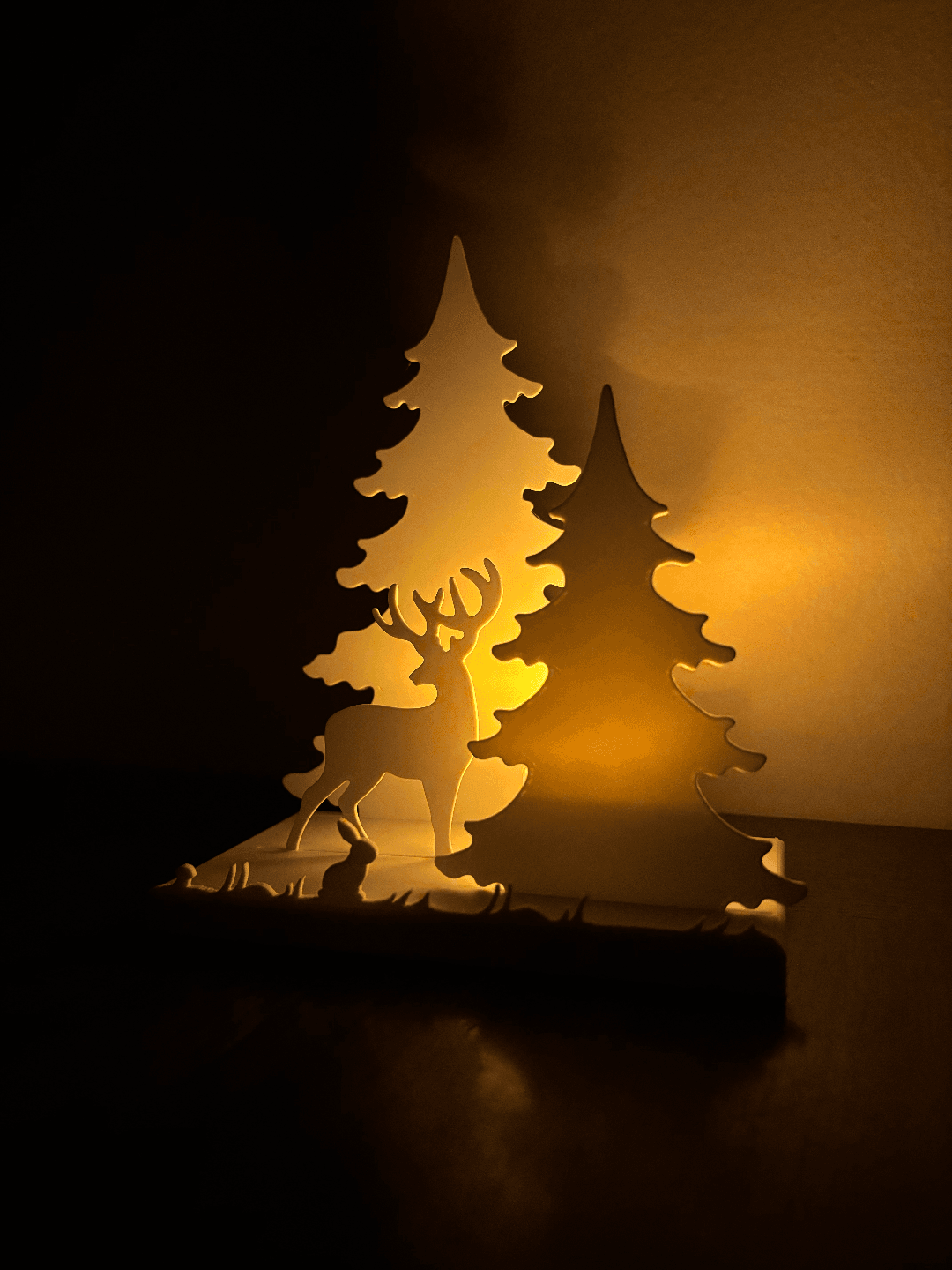 Modern Christmas Trees, Festive Candle Holder 2 Modern Christmas Trees, Festive Candle Holder - Image 2