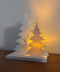 Modern Christmas Trees, Festive Candle Holder 9 Modern Christmas Trees Festive Candle Holder4