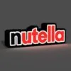 Nutella 3D printed LED light box with internal glow, handmade decor for chocolate fans